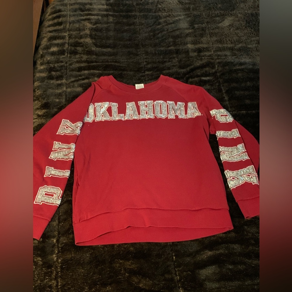 PINK Victoria's Secret Oklahoma Bling Sweatshirt
